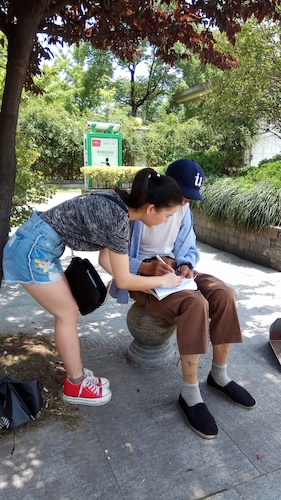 七月二十号  生命与环境科学学院 西湖垃圾猎人小分队   钱塘江问卷调查