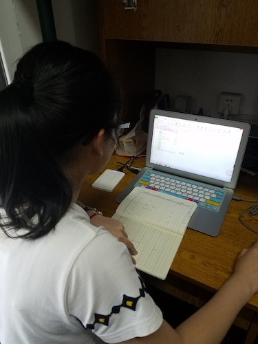 8月8日 生命与环境科学学院 赴余杭区测甲醛小分队 数据统计