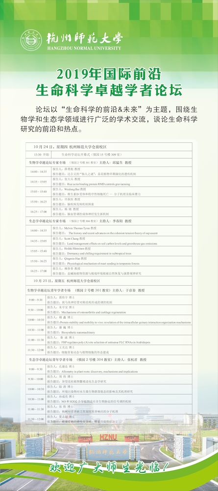 国际会议立式海报